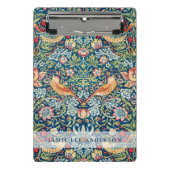 Aangepast merk William Morris Vogels Patroon Mini Klembord (Voorkant)