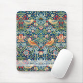 Aangepast merk William Morris vogels patroon Muismat (Met muis)