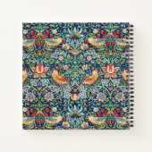 Aangepast merk William Morris Vogels Patroon Notitieboek (Achterkant)