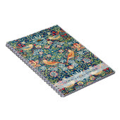 Aangepast merk William Morris Vogels Patroon Notitieboek (Rechterzijde)