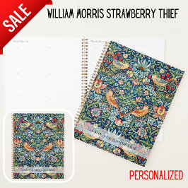 Aangepast merk William Morris vogels patroon Planner