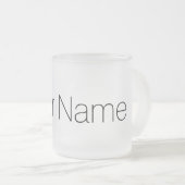 Aangepast met afdrukken in Jouw naam Matglas Koffiemok (Voorkant rechts)