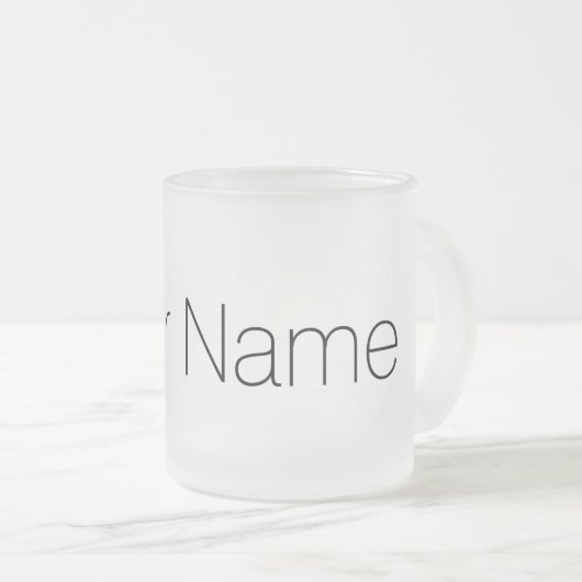 Aangepast met afdrukken in Jouw naam Matglas Koffiemok (Voorkant rechts)