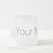 Aangepast met afdrukken in Jouw naam Matglas Koffiemok (Voorkant links)