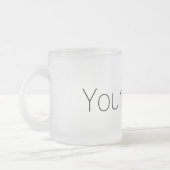 Aangepast met afdrukken in Jouw naam Matglas Koffiemok (Links)