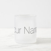 Aangepast met afdrukken in Jouw naam Matglas Koffiemok (Center)