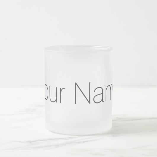 Aangepast met afdrukken in Jouw naam Matglas Koffiemok (Center)