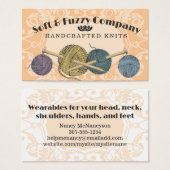 Aangepast met de hand getekende breinnaaldgaren visitekaartje (Voorkant /achterkant)