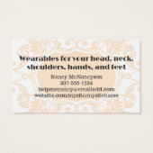 Aangepast met de hand getekende breinnaaldgaren visitekaartje (Achterkant)