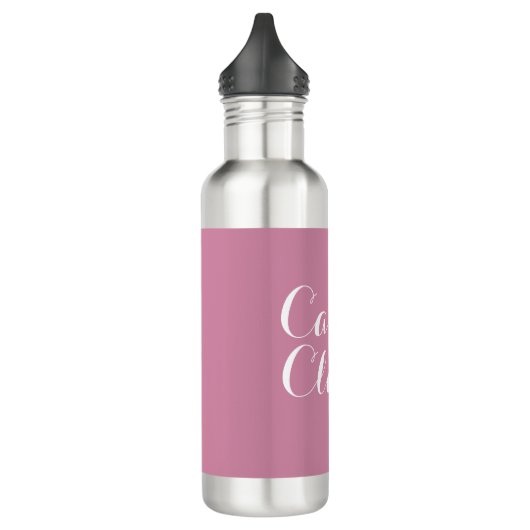 Aangepast met de naam Roze waterflesje Waterfles (Links)