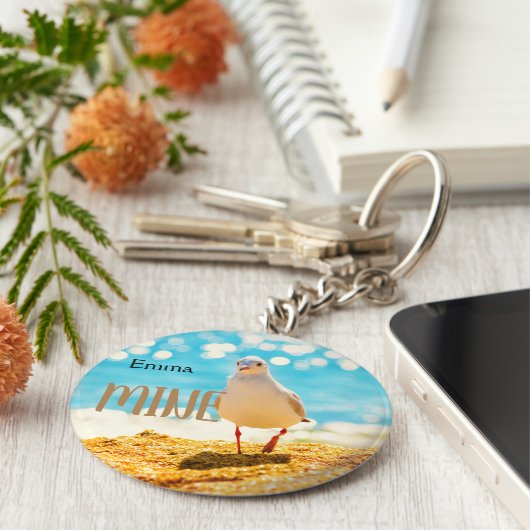 Aangepast met een zeemeeuw sleutelhanger (Zijkant)