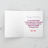 Aangepast met Foto Naam Verjaardagskaart Kaart (Binnen)