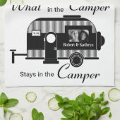 Aangepast met fotocamper theedoek (Gevouwen)