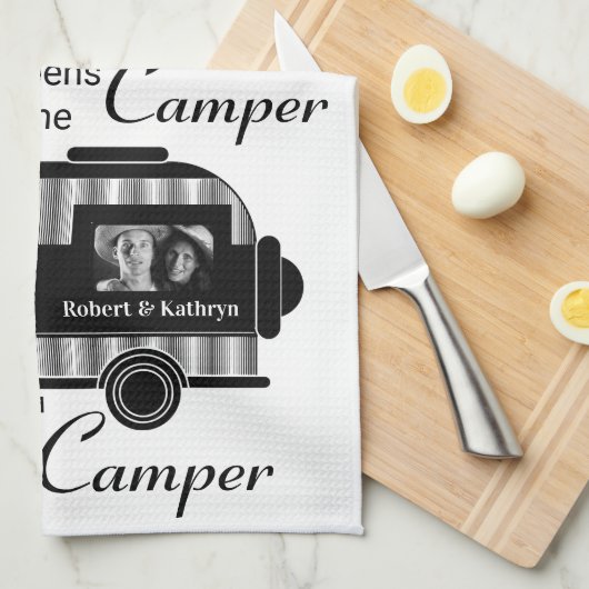 Aangepast met fotocamper theedoek (Quarter Fold)