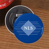 Aangepast met Initialen van de ontvanger Button Flesopener