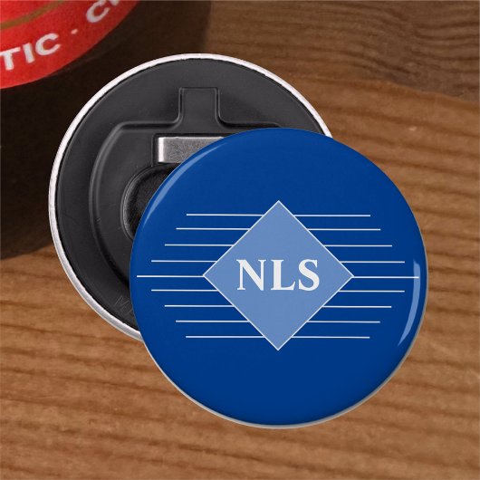 Aangepast met Initialen van de ontvanger Button Flesopener