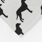 Aangepast, met krullende rugleuning fleece deken (Hoek)