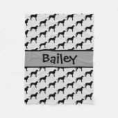 Aangepast, met krullende rugleuning fleece deken (Voorkant)