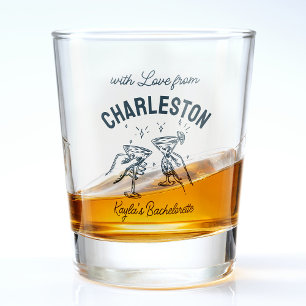 Aangepast met liefde van bestemming Bachelorette Shot Glas