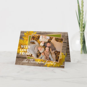 Aangepast met liefde voor Thanksgiving vakantie Ka Feestdagen Kaart