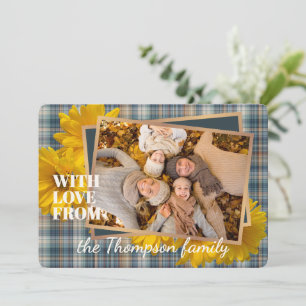 Aangepast met liefde voor Thanksgiving vakantie Ka Feestdagenkaart