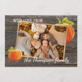 Aangepast met liefde voor Thanksgiving vakantie Ka Feestdagenkaart (Voorkant)