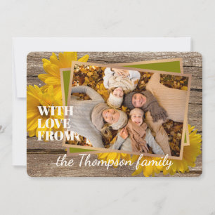 Aangepast met liefde voor Thanksgiving vakantie Ka Feestdagenkaart