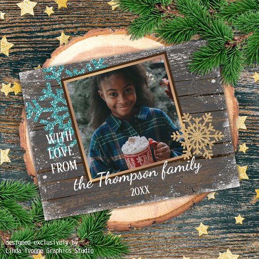 Aangepast met 'Love Seasons'-feestdag Briefkaart