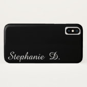 aangepast met naamzwarte iphonecase Case-Mate iPhone case (Achterkant (horizontaal))