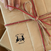 Aangepast met zelfinkend liefdeskat  zelfinktende stempel