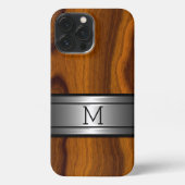 Aangepast metalen patroon met hoge rendementscurve iPhone hoesje (Achterkant)