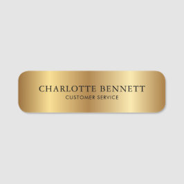 Aangepast Metallic Goud Kantoor Werknemer Personee Naamplaatje