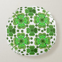 Aangepast Metallic Groen Klaver & Spiraalpatroon
