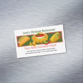 Aangepast Mexicaans restaurant Magnetisch Visitekaartje (Voorbeeld)