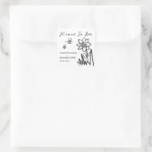 Aangepast middel om weddenschap te tonen vierkante sticker (Tas)