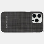 Aangepast middeldonkergrijs zwart, gekleurd Case-Mate iPhone case (Achterkant (horizontaal))