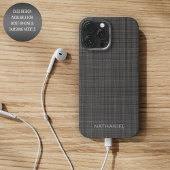 Aangepast middeldonkergrijs zwart, gekleurd Case-Mate iPhone case