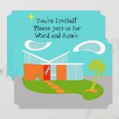 Aangepast midden Cartoon Uitnodiging (Voorkant / Achterkant)