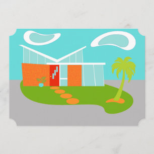 Aangepast midden Cartoon Uitnodiging