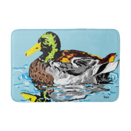 Aangepast middenbad van Bath Mat/Duck in de Pond Badmat