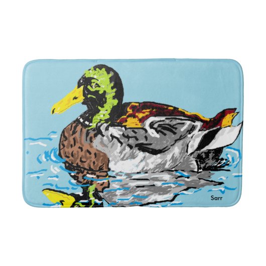Aangepast middenbad van Bath Mat/Duck in de Pond Badmat (Voorkant)