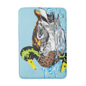 Aangepast middenbad van Bath Mat/Duck in de Pond Badmat (Voorkant Verticaal)