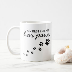 Aangepast Mijn Beste Vriend Heeft Pootjes Hondenli Koffiemok