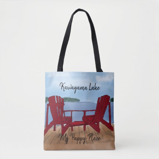 Aangepast mijn favoriete plek tote bag (Voorkant)