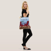 Aangepast mijn favoriete plek tote bag (Op model)