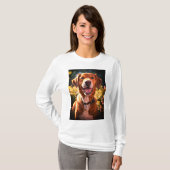 Aangepast mijn hart behoort tot de foto van Honden T-shirt (Voorkant volledig)