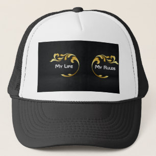 Aangepast Mijn Leven Mijn Regels Tekst Afbeelding  Trucker Pet