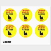 Aangepast Mijn Maltees opslaan Ronde Sticker (Vel)