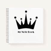 Aangepast Mijn notitieboek Tekst Zwarte kleur Crow (Voorkant)