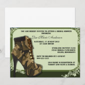 Aangepast militair Vrijgezellenfeest Camouflage no Kaart (Voorkant / Achterkant)